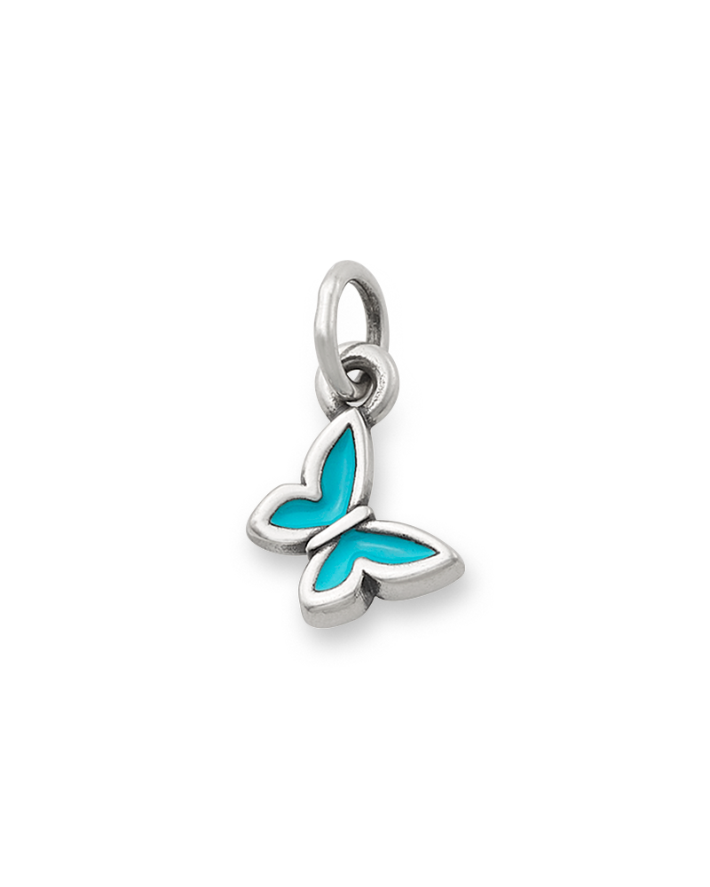 Enamel Blue Mini Butterfly Charm - Image 3