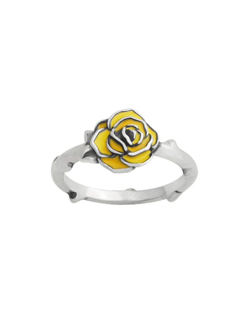 Enamel Consuela Yellow Rose Ring